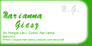 marianna giesz business card